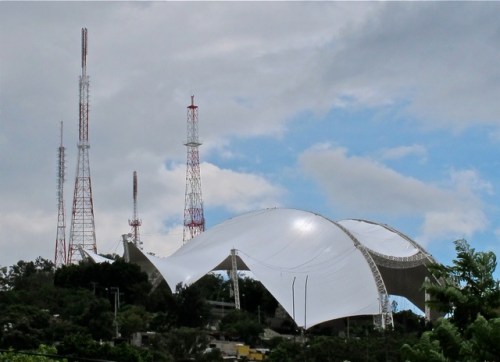 Sun-shade on the Guelaguetza Auditorium