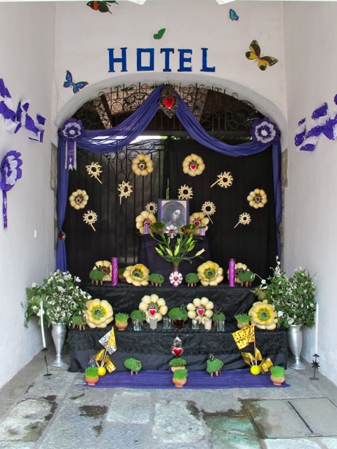 Altar at Hotel Las Mariposas