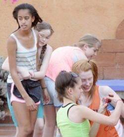 Malia Obama and friends