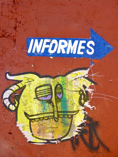 Creature painted on wall