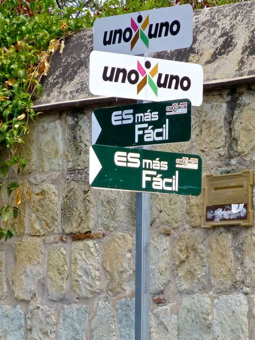 "Uno x uno; es más fácil"