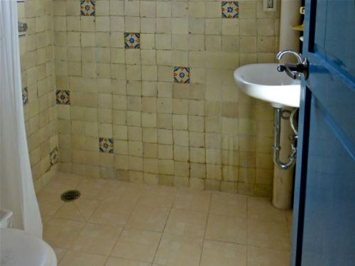 Small white bathroom sink