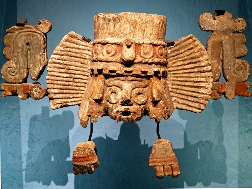 Fragments of a Tláloc brazier - Museo Nacional de Antropología, Mexico City