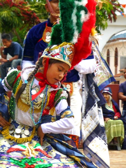 Malinche (Juana Lizbeth Contreras Vicente) dancing the dance.