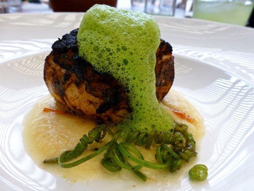 Robálo al pastor con chichilo negro (Sea bass with chichilo mole)