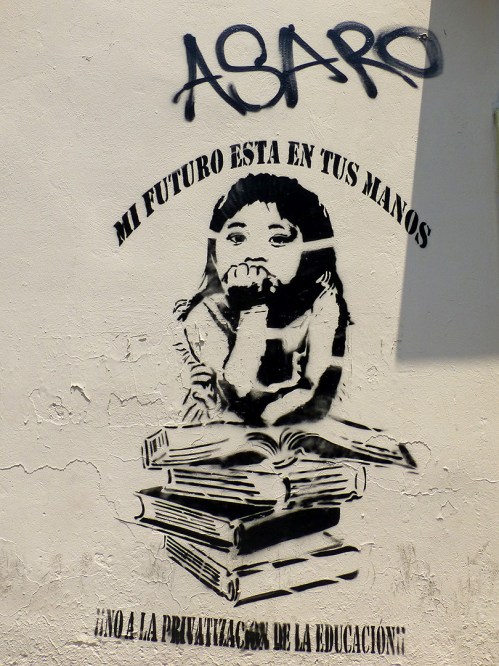 My future is en your hands No to the privatization of education!