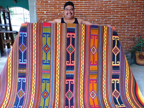 After much indecision (they were all so beautiful!), Fidel Cruz Lazo displays my final choice.