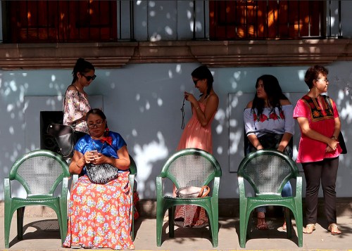 Women on cell phones